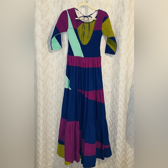 S/W/F 💙💜 3/4 Sleeves Maxi Dress Reflections - Picture 6 of 10